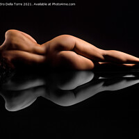 Buy canvas prints of Nude woman sleeping by Alessandro Della Torre