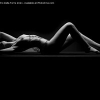 Buy canvas prints of Erotic sensual bw woman by Alessandro Della Torre