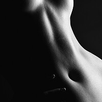 Buy canvas prints of Nude torso of woman breast by Alessandro Della Torre