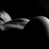 Buy canvas prints of Woman nude in bodyscape by Alessandro Della Torre