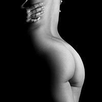 Buy canvas prints of sensual nude woman back and ass by Alessandro Della Torre