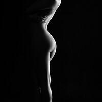 Buy canvas prints of standing nude woman on bodyscape by Alessandro Della Torre