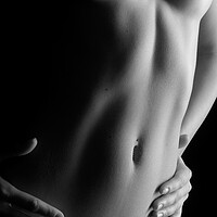 Buy canvas prints of nude belly button bodyscape nude by Alessandro Della Torre