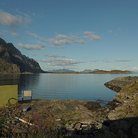 Buy canvas prints of fjord in norway in front of ocean view panorama by Alessandro Della Torre