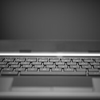 Buy canvas prints of open laptop notebook computer with keybord closeup by Alessandro Della Torre
