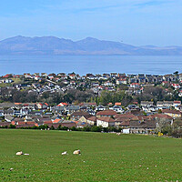 Buy canvas prints of West Kilbride and Arran overview by Allan Durward Photography
