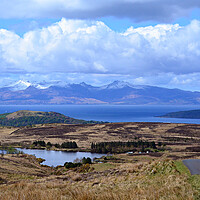 Buy canvas prints of Beautiful view of Isle of Arran from Fairlie Moor  by Allan Durward Photography