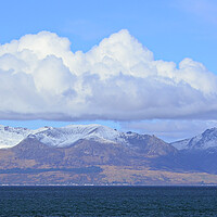 Buy canvas prints of Arran mountain snow in May by Allan Durward Photography