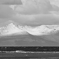 Buy canvas prints of Isle of Arran mountains mono by Allan Durward Photography