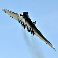 Buy canvas prints of The mighty Vulcan, power on by Allan Durward Photography