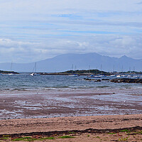 Buy canvas prints of Millport beach looking towards Arran by Allan Durward Photography