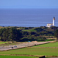 Buy canvas prints of Turnberry lightouse and airfield runway by Allan Durward Photography