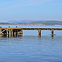 Buy canvas prints of Portencross jetty and Millport by Allan Durward Photography