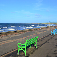 Buy canvas prints of View of the Clyde from Prestwick benches by Allan Durward Photography