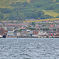 Buy canvas prints of PS Waverley departing Largs, Millport ferry inboun by Allan Durward Photography