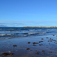 Buy canvas prints of Troon seafront and Arran by Allan Durward Photography
