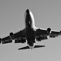 Buy canvas prints of Under a Boeing747 by Allan Durward Photography