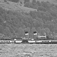 Buy canvas prints of PS Waverley passing Largs Pencil by Allan Durward Photography