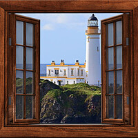 Buy canvas prints of Abstract  view of Turnberry lighthouse by Allan Durward Photography