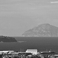 Buy canvas prints of Ayr harbour and Ailsa Craig by Allan Durward Photography