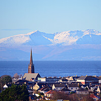 Buy canvas prints of A view over Ayr to Arran by Allan Durward Photography