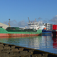 Buy canvas prints of Shipping at Port of Ayr by Allan Durward Photography