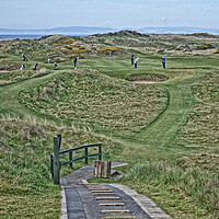 Buy canvas prints of Postage Stamp 8th hole at Royal Troon by Allan Durward Photography