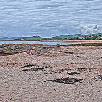 Buy canvas prints of Seamill beach sands by Allan Durward Photography