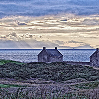 Buy canvas prints of Salt pan houses at Prestwick by Allan Durward Photography