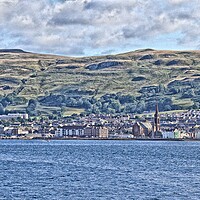 Buy canvas prints of Largs seafront view, North Ayrshire by Allan Durward Photography