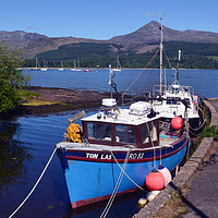 Buy canvas prints of Fishing vessels at Brodick, Isle of Arran by Allan Durward Photography