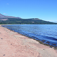 Buy canvas prints of Goat Fell, Arran viewed from Brodick beach by Allan Durward Photography