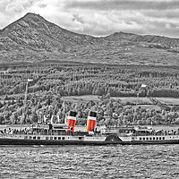 Buy canvas prints of Abstract view of Waverley at Brodick, Arran by Allan Durward Photography