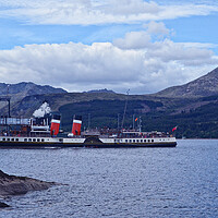 Buy canvas prints of PS Waverley at Brodick, Arran by Allan Durward Photography