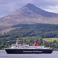Buy canvas prints of MV Caledonian Isles approaching Brodick, Arran by Allan Durward Photography