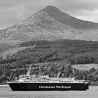 Buy canvas prints of Cal Mac ferry MV Caledonian Isles at Arran by Allan Durward Photography