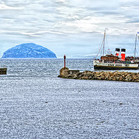 Buy canvas prints of  PS Waverley about to berth at Girvan, Ayrshire by Allan Durward Photography