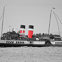 Buy canvas prints of PS Waverley approaching Girvan, South Ayrshire by Allan Durward Photography