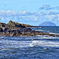 Buy canvas prints of Rugged coast at Dunure, South Ayrshire by Allan Durward Photography