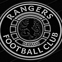 Buy canvas prints of Rangers FC logo (abstract) by Allan Durward Photography