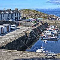 Buy canvas prints of Dunure harbour South Ayrshire by Allan Durward Photography