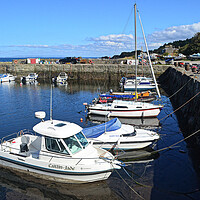 Buy canvas prints of Small craft at Dunure by Allan Durward Photography