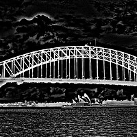 Buy canvas prints of Sydney harbour bridge and opera house (Abstract ) by Allan Durward Photography