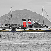 Buy canvas prints of Waverley paddle steamer leaving Girvan, South Ayrshire by Allan Durward Photography