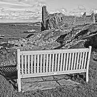 Buy canvas prints of Dunure castle ruin (Abstract ) by Allan Durward Photography