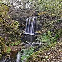 Buy canvas prints of East Ayrshire waterfall at Dalcairney by Allan Durward Photography