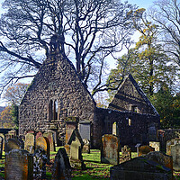 Buy canvas prints of Alloway auld kirk, South Ayrshire by Allan Durward Photography