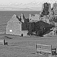 Buy canvas prints of Dunure castle Ayrshire, Scotland by Allan Durward Photography