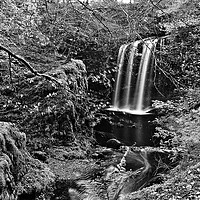 Buy canvas prints of Dalcairney waterfall, East Ayrshire. by Allan Durward Photography