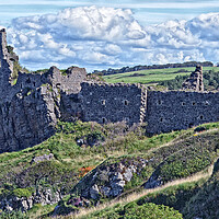 Buy canvas prints of Dunure castle ruins, South Ayrshire by Allan Durward Photography